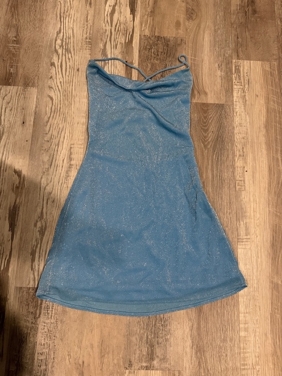 Hello Molly Dresses & Skirts - Hello Molly Sparkle Mini Dress in Light Blue